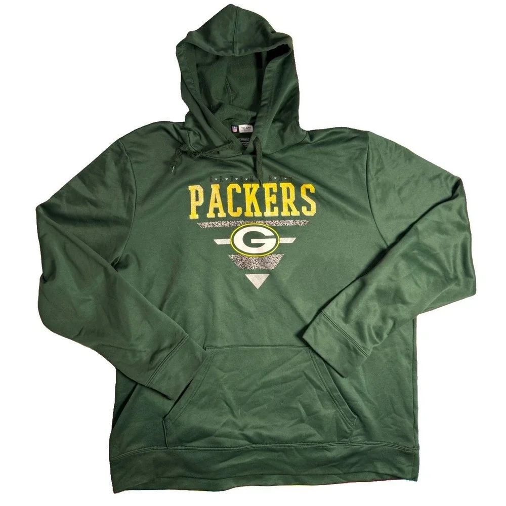Green Bay Packers Hoodie Men's XL NFL Team Apparel Combine NFL Pullover EUC
